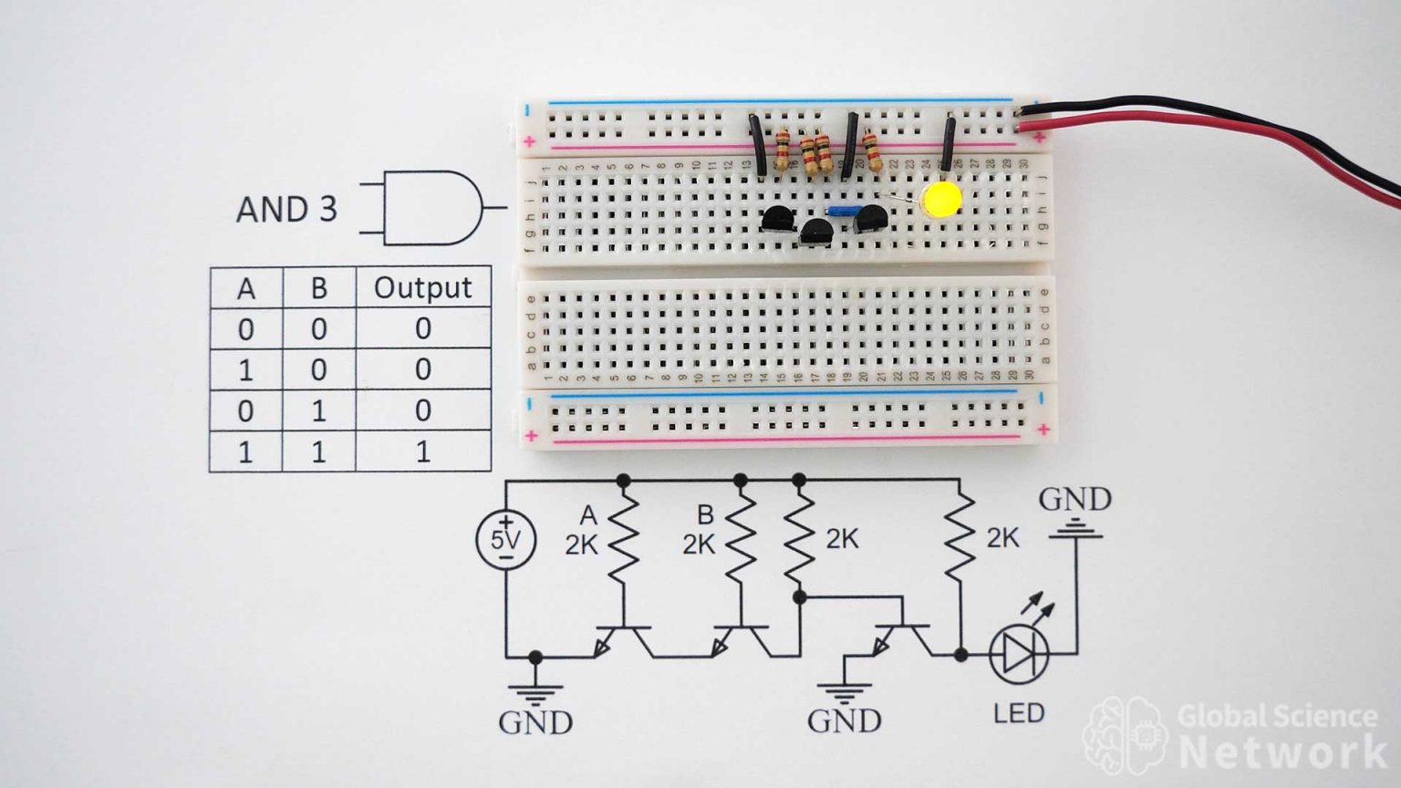 Using Individual Transistors Circuit Diagram