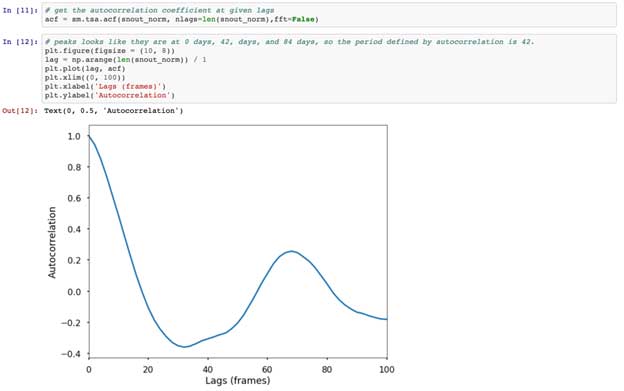 autocorrelation vs lags