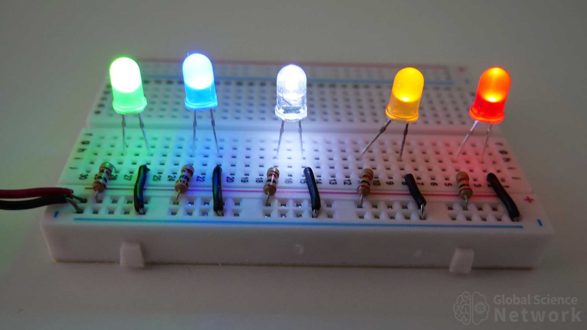 bright LEDs that have a 2k current limiting resistor