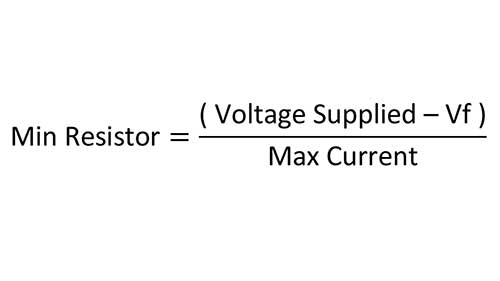 current limiting resistor equation