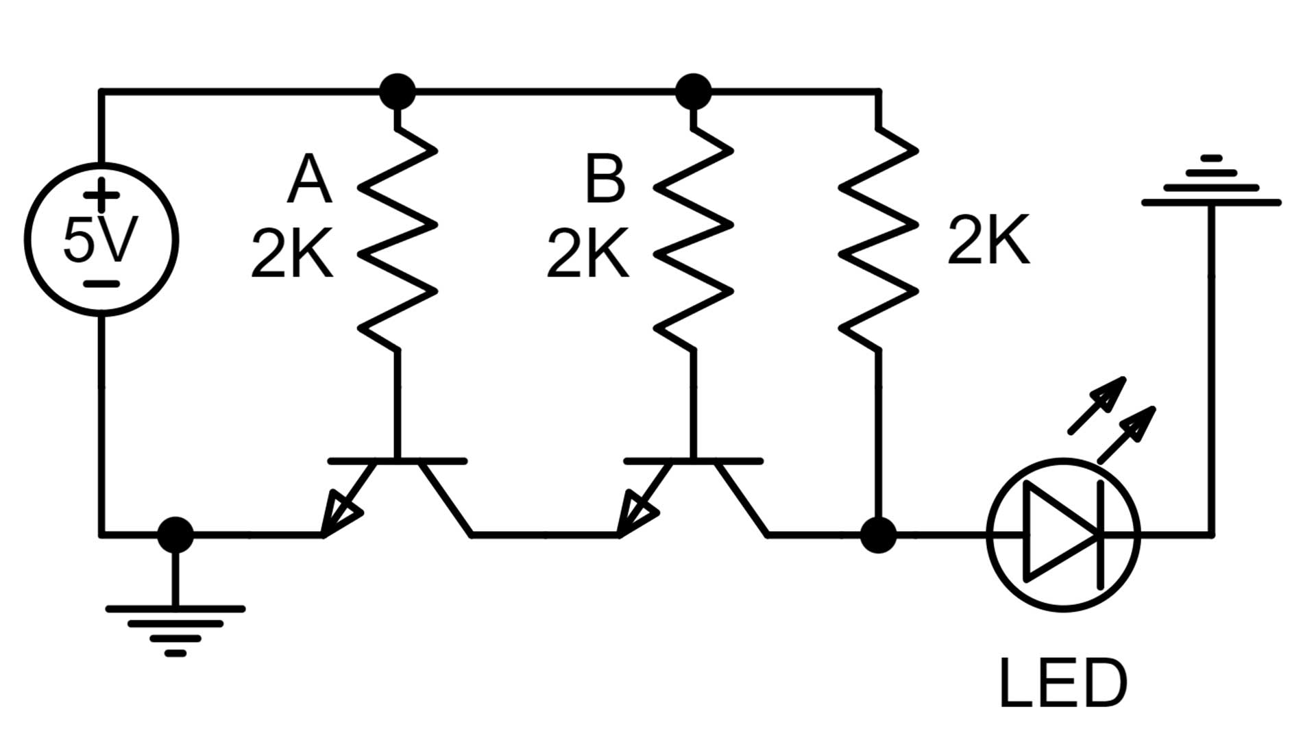 nand gate circuit diagram