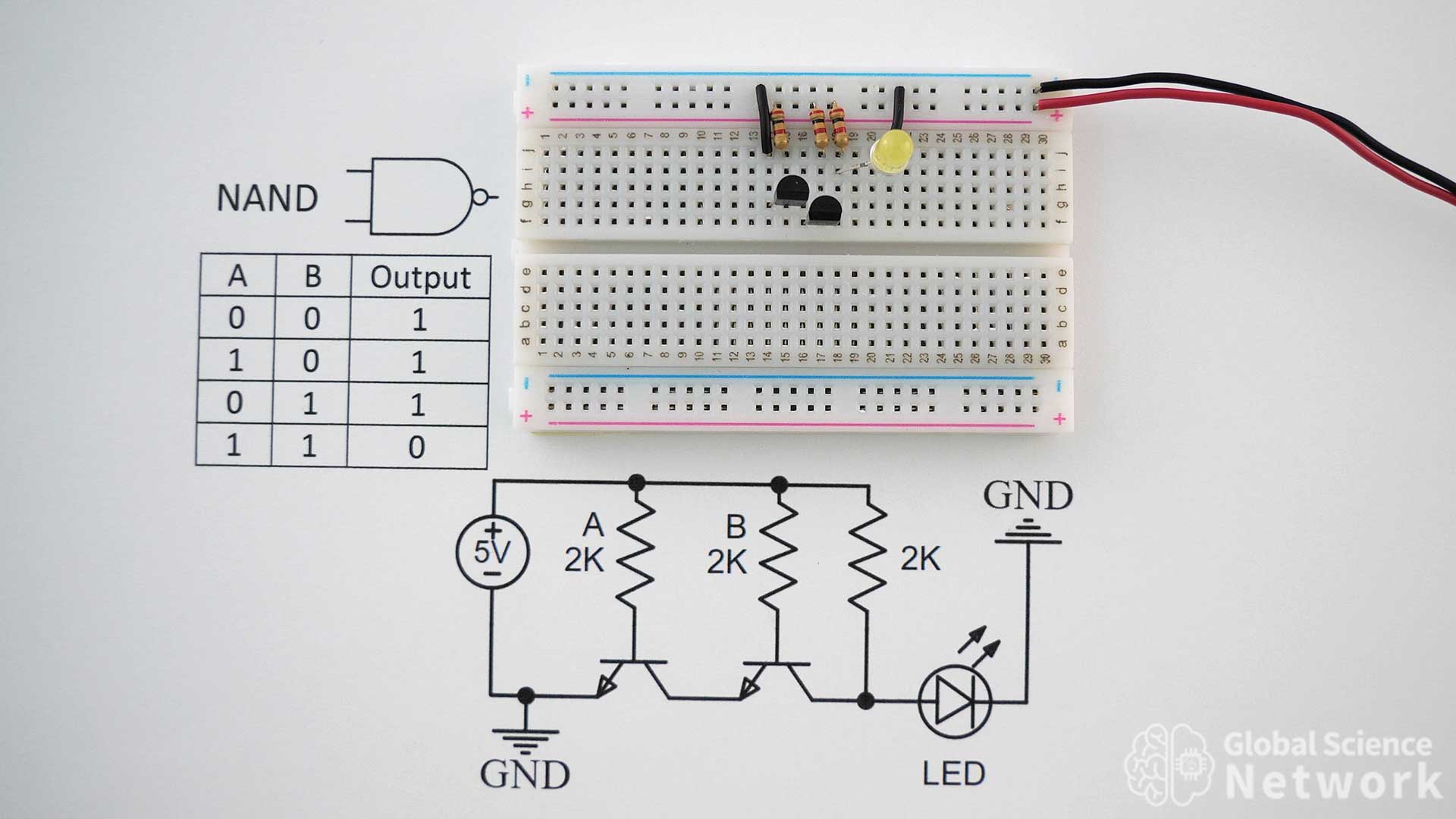 NAND Gate How To Build Using Transistors