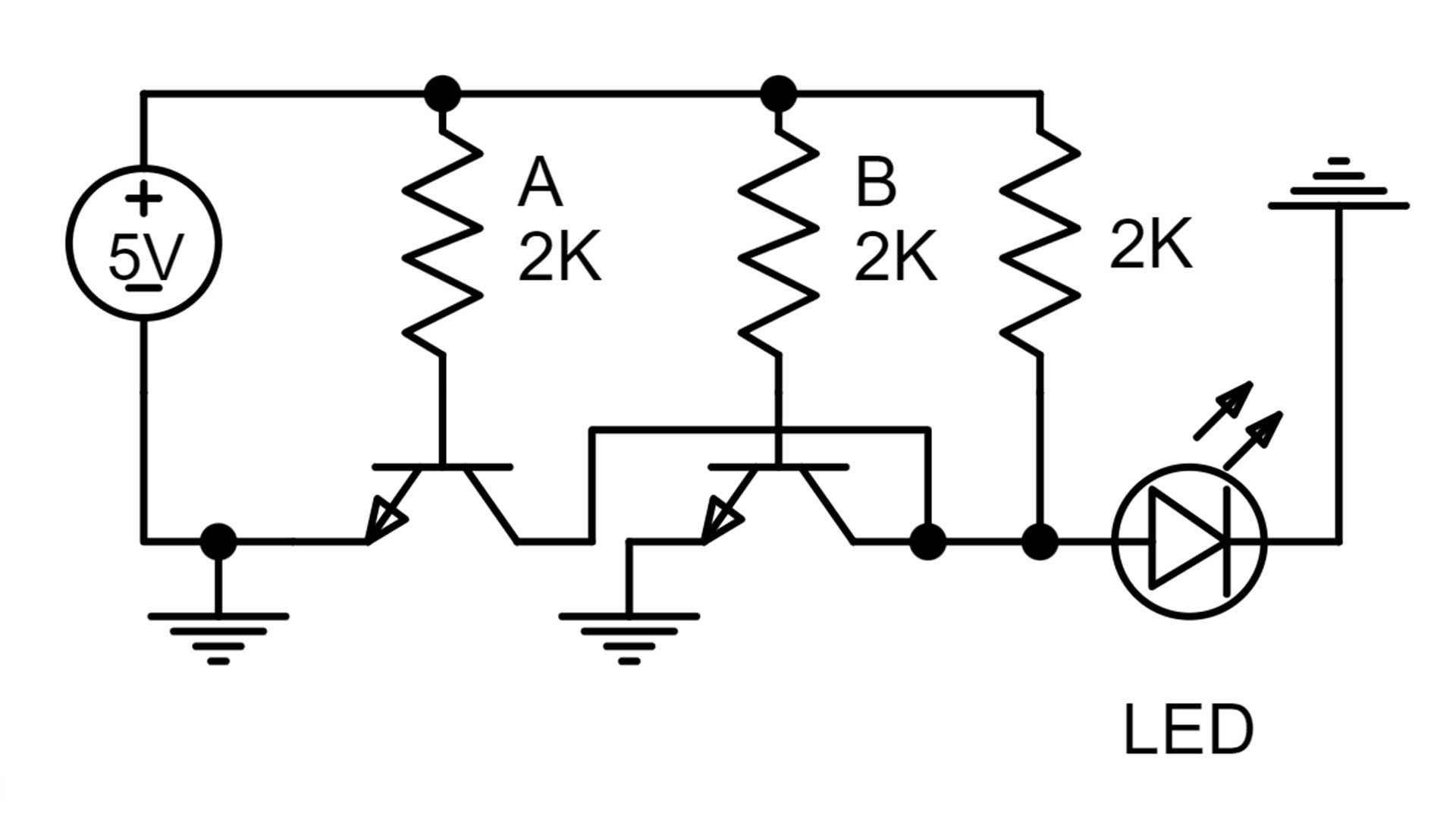 nor gate circuit diagram