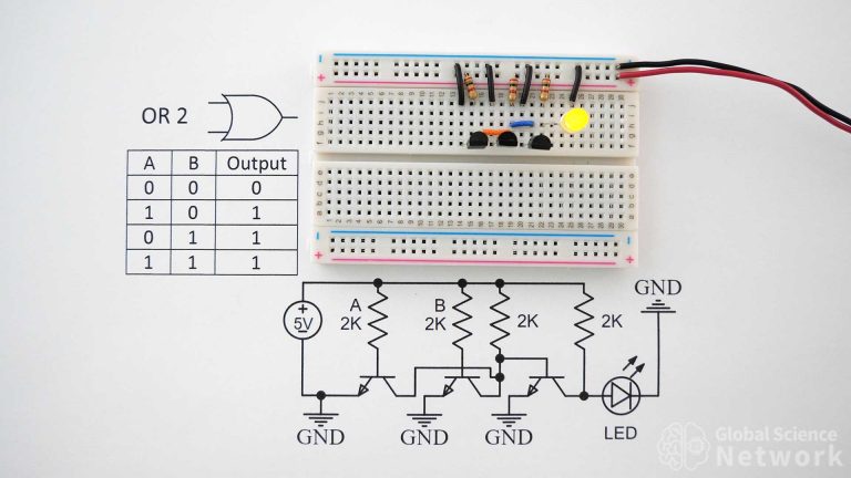 OR Gate | Examples Built Using Individual Transistors