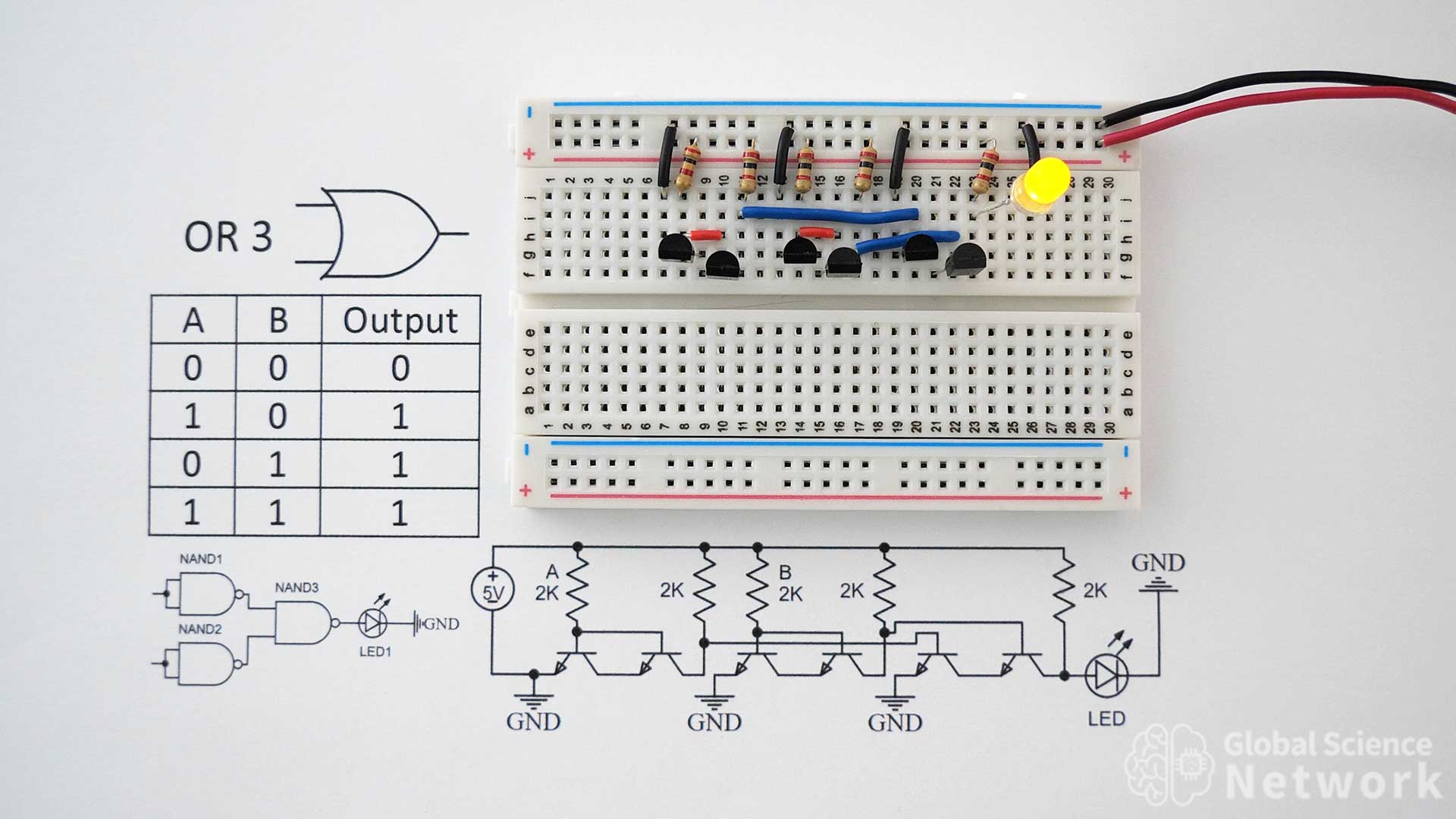 or gate 3 using nand gates