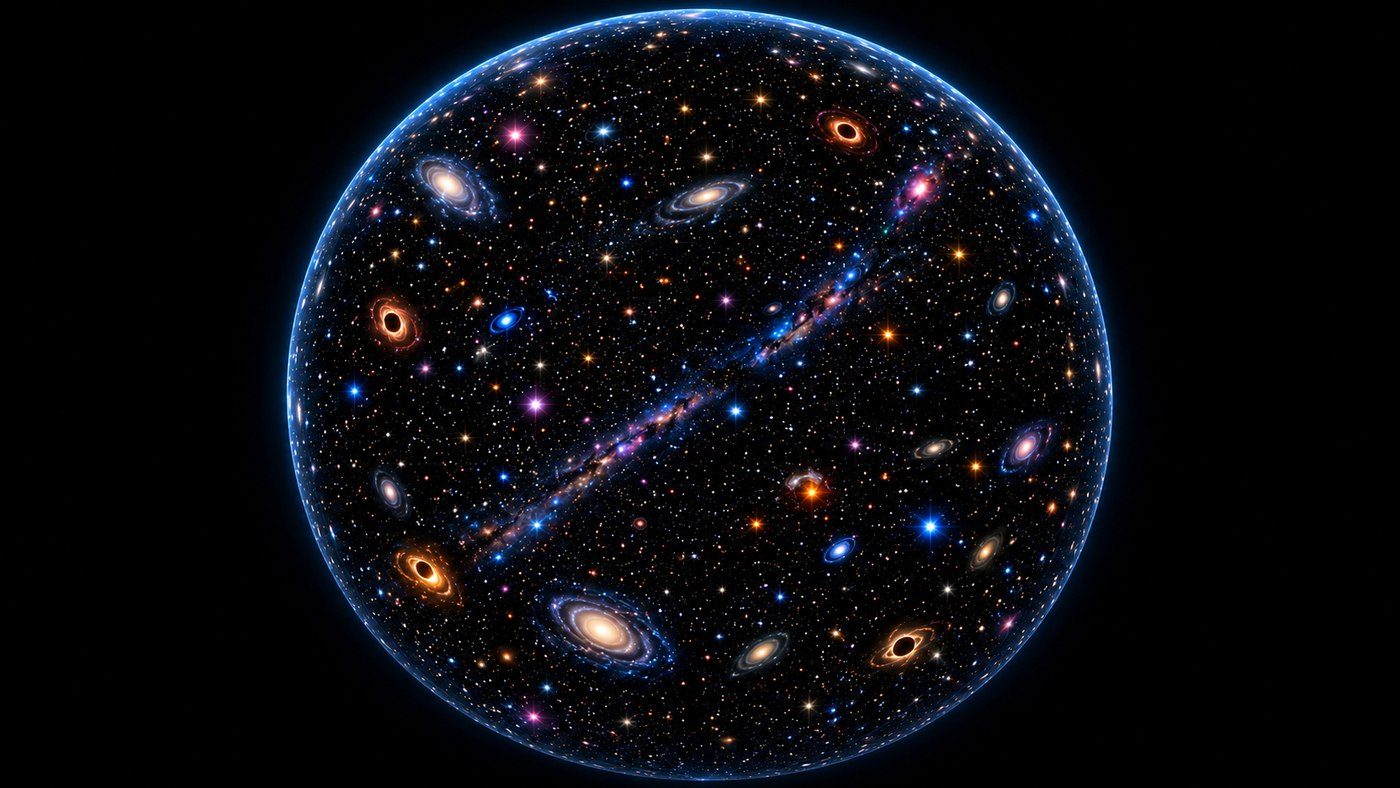 closed universe sphere