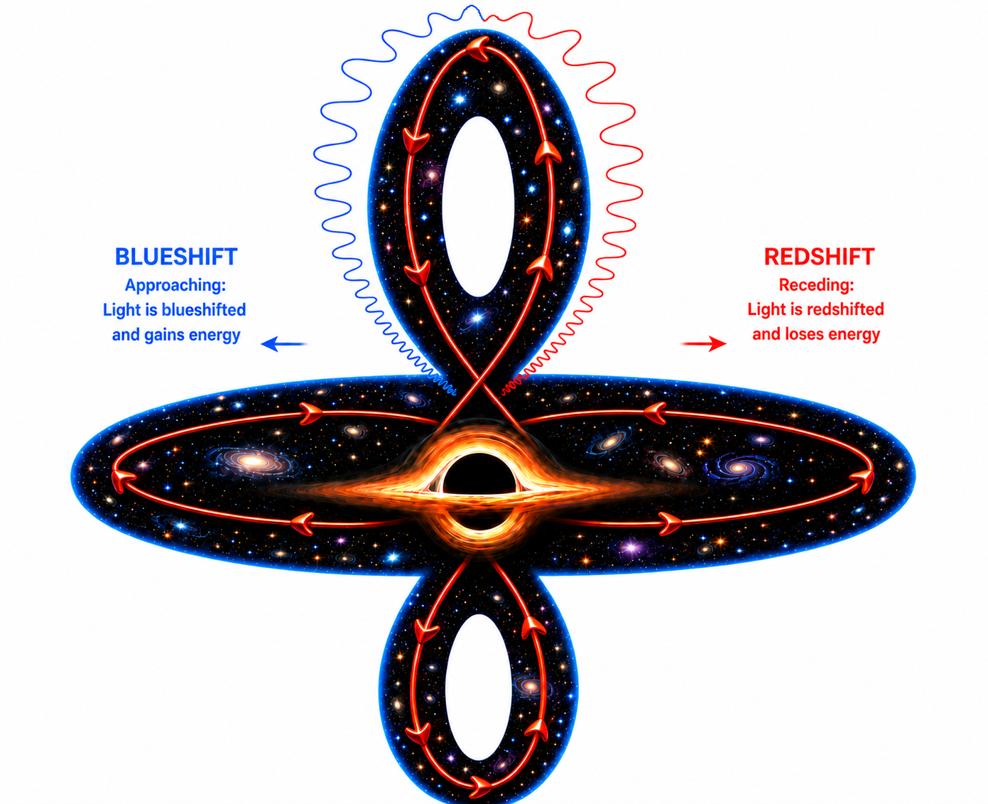 redshift blueshift closed loop